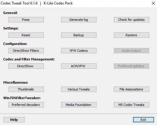 K-Lite Codec Pack
