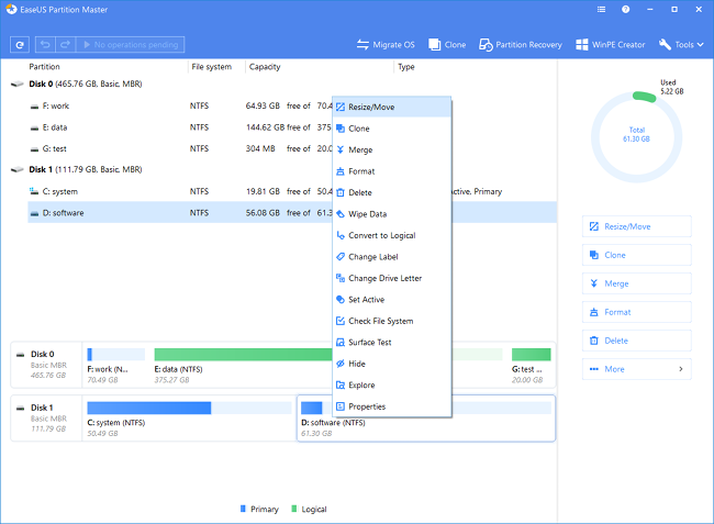 Download EaseUS Partition Master