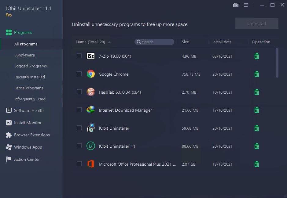 IObit Uninstaller Pro