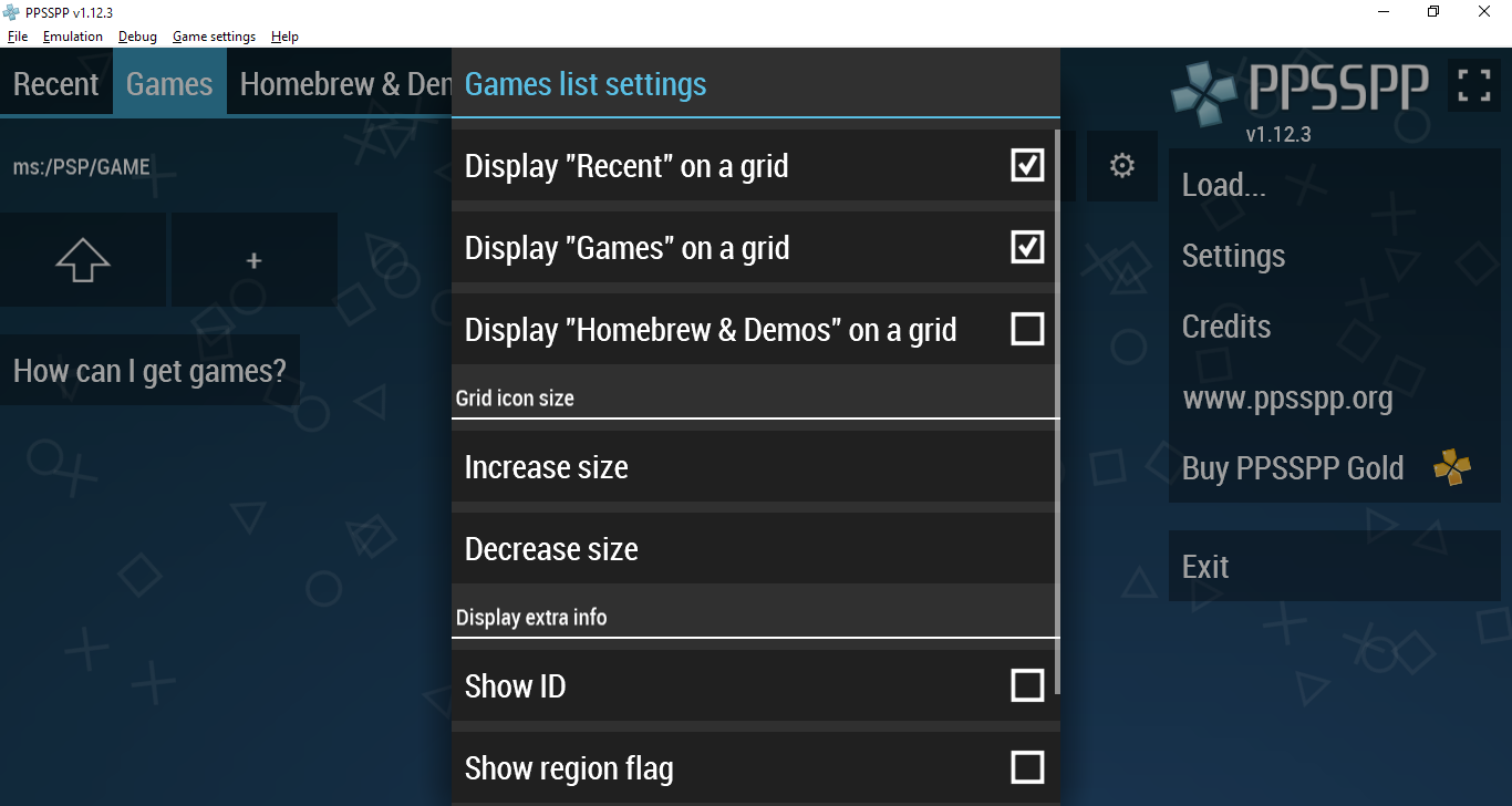 Download PPSSPP 1.13.2 for Windows