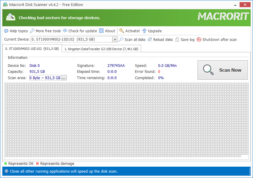 macrorit disk scanner clean and safe