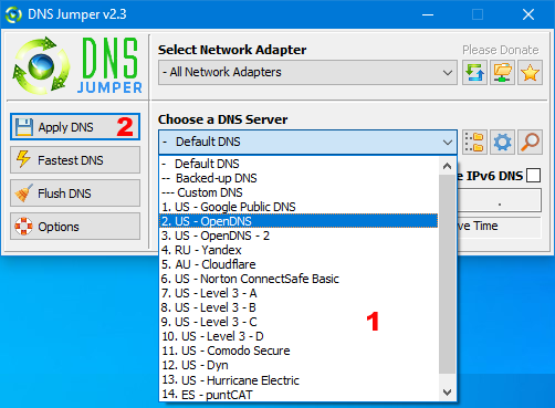DNS Jumper