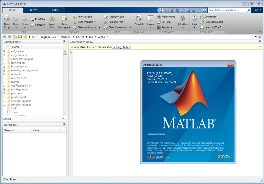 MATLAB 2017