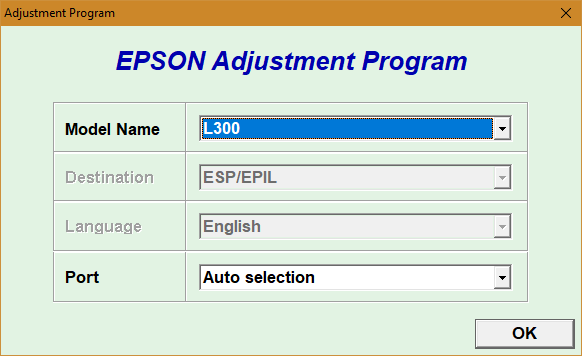 Epson L300 Resetter