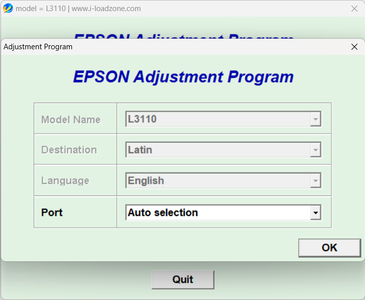 Epson L3160 Resetter
