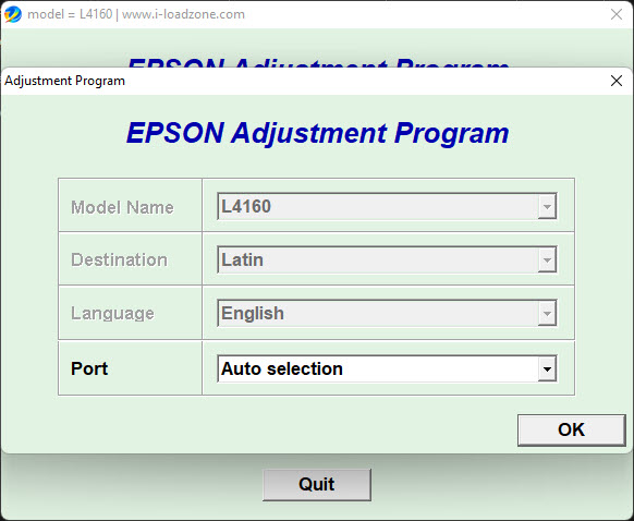 Epson L4160 Resetter