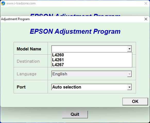 Epson L4260 Resetter