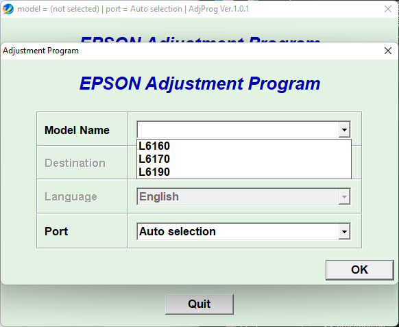 Epson L6170 Resetter