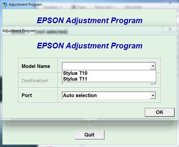 Epson T11 Resetter
