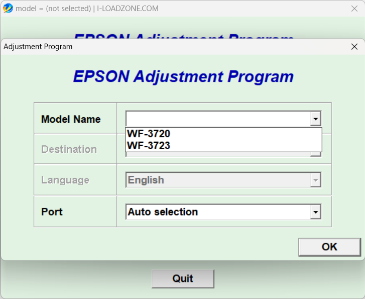 Epson WF-3723 Resetter