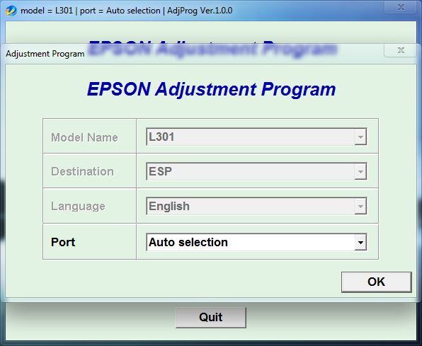 Epson L301 Resetter
