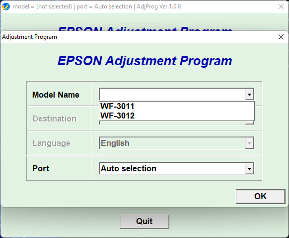 Epson WF-3011 Resetter
