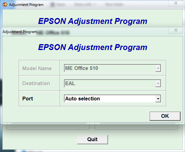 Epson ME Office 510 Resetter