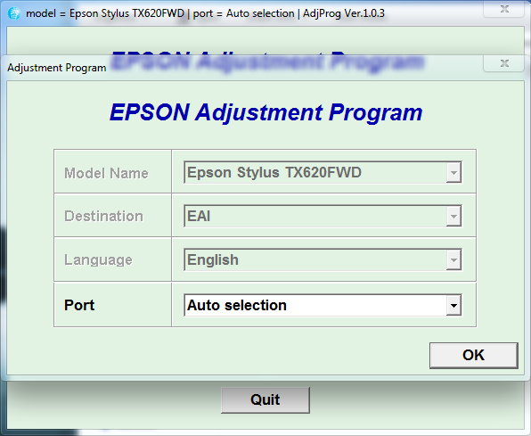Epson TX620FWD Resetter