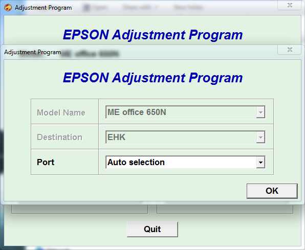 Epson ME650N Resetter
