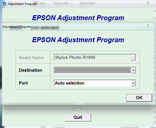 Epson R1900 Resetter