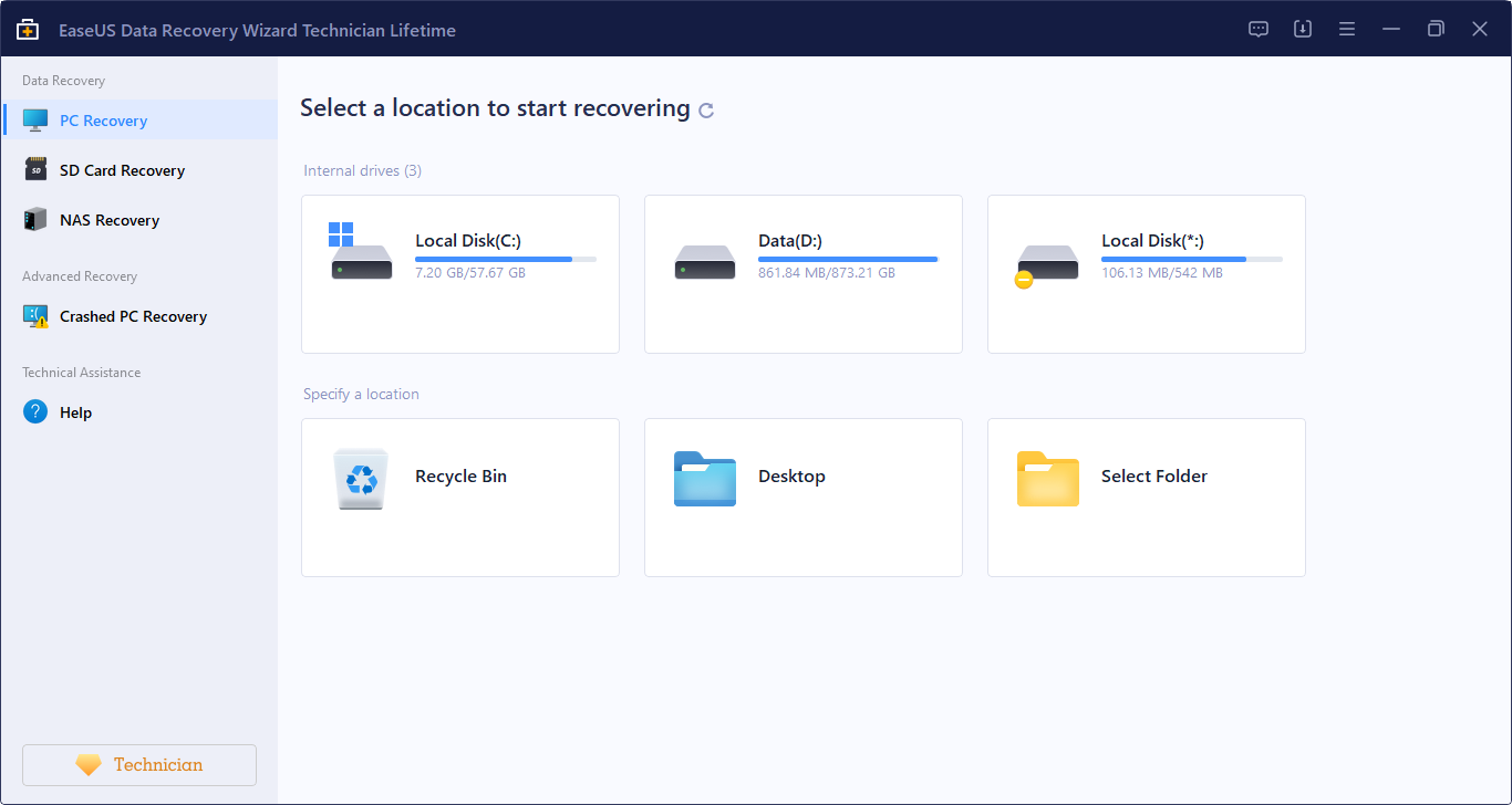 EaseUS Data Recovery Wizard Technician