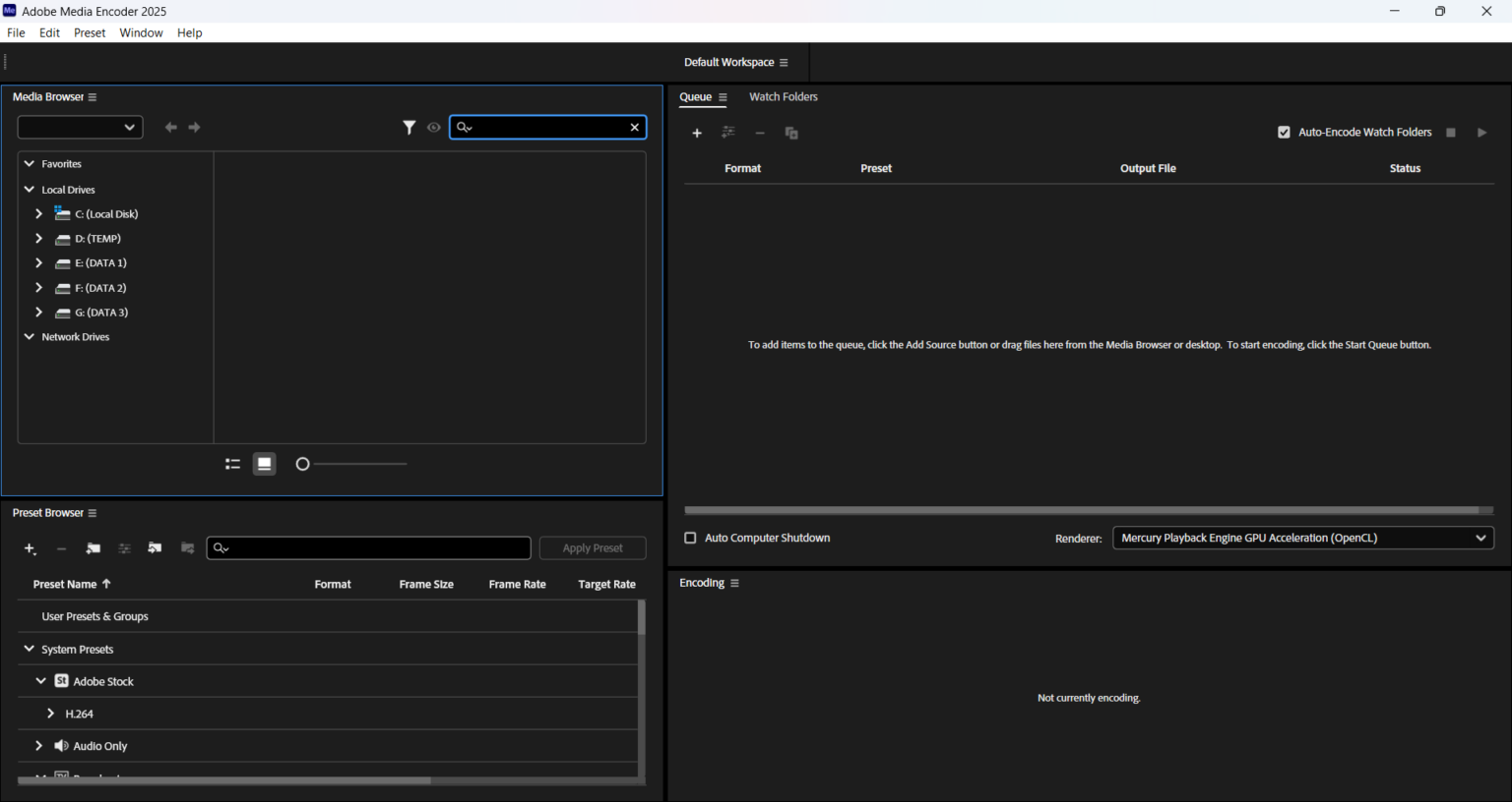 Adobe Media Encoder 2025 Free Download (Full Version)