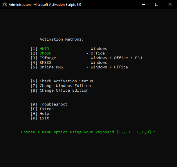 Microsoft Activation Scripts
