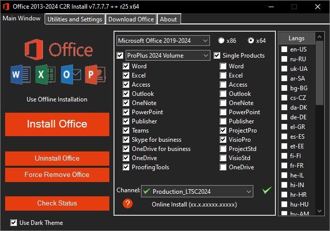 Office 2013-2024 C2R Install