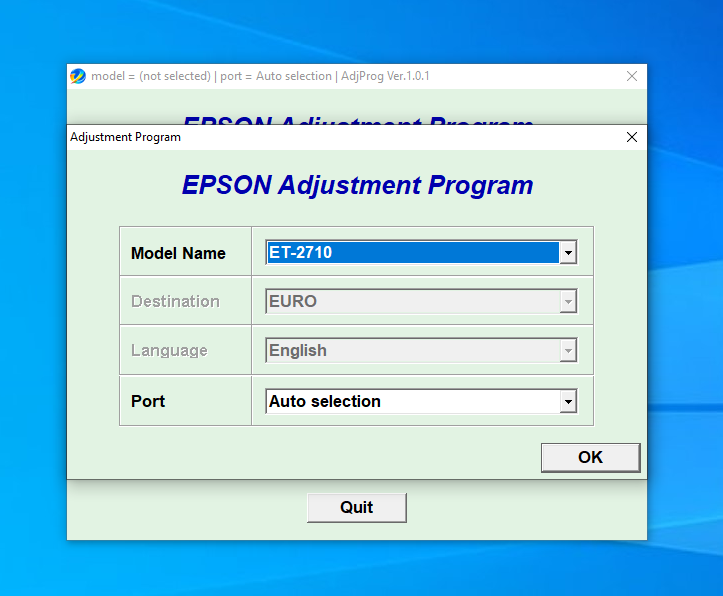 Screenshot – Resetter Epson ET-2710