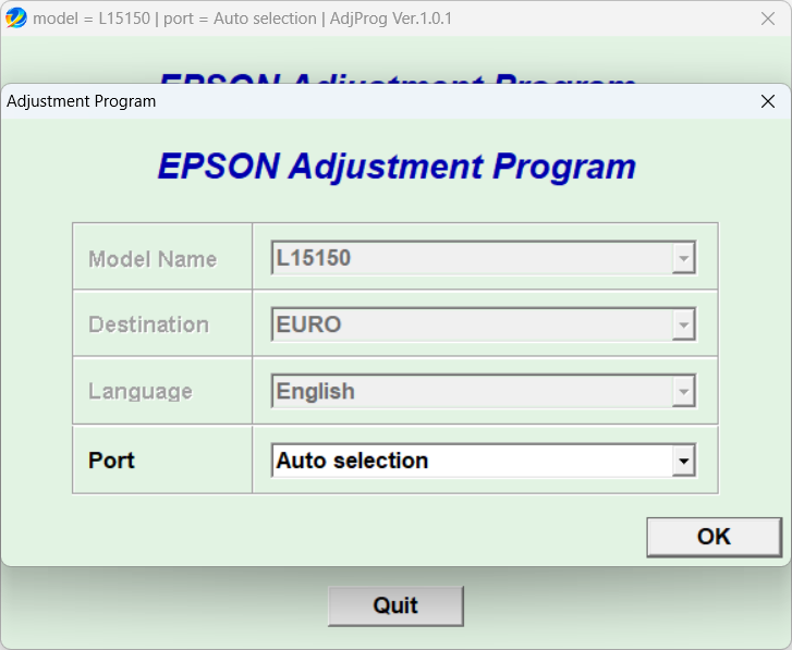 Screenshot – Resetter Epson L15150 