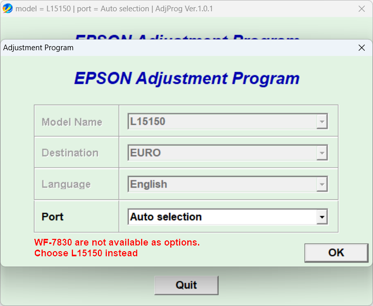 Screenshot – Resetter Epson WF-7830